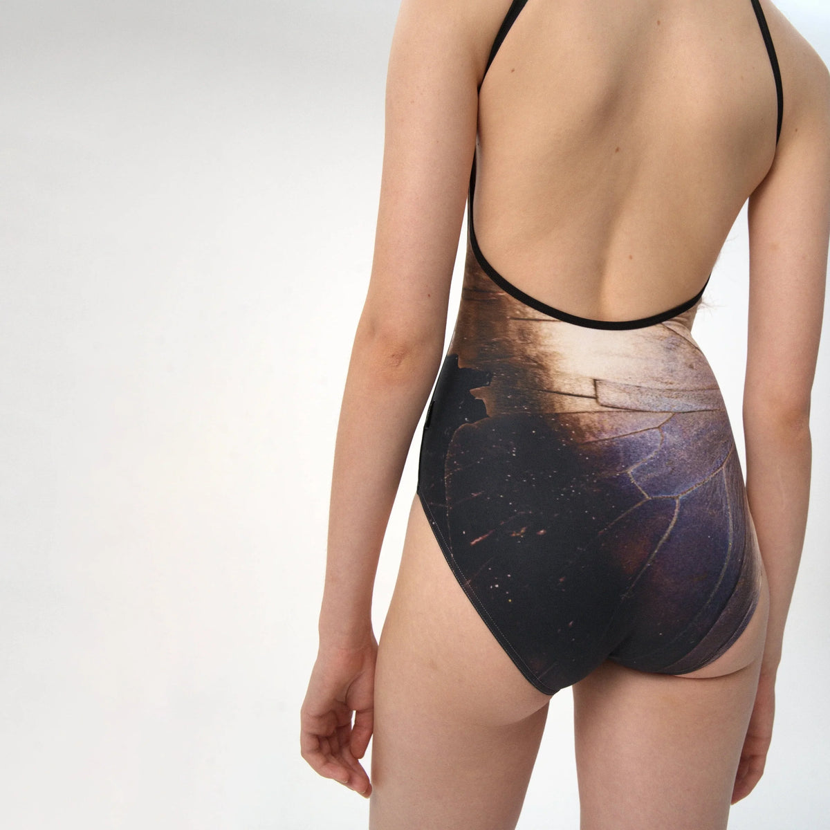 女士金色吊带芭蕾舞连体衣(R7_26.3/Caligo - Halter)
