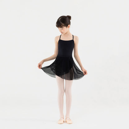 女童黑色芭蕾舞连体衣