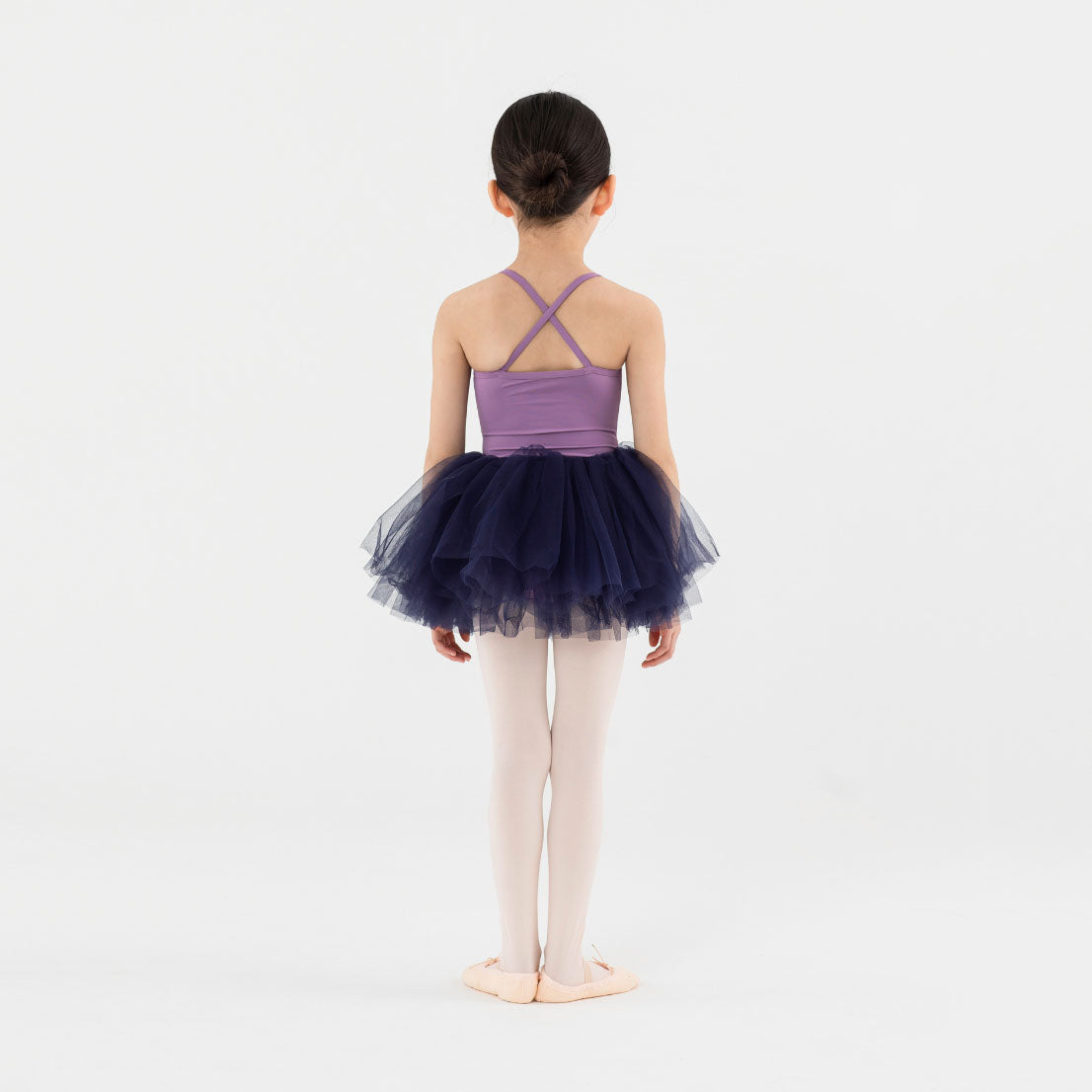 女童紫色芭蕾舞连体衣