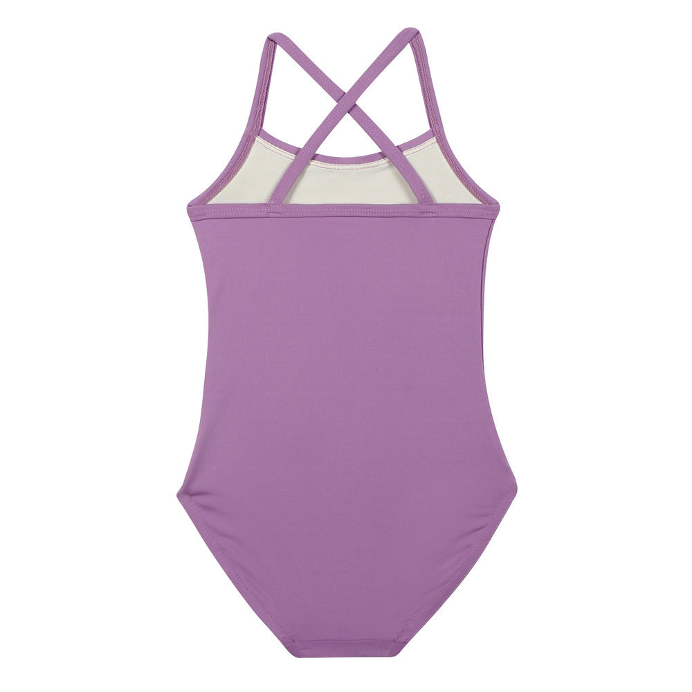 女童紫色芭蕾舞连体衣