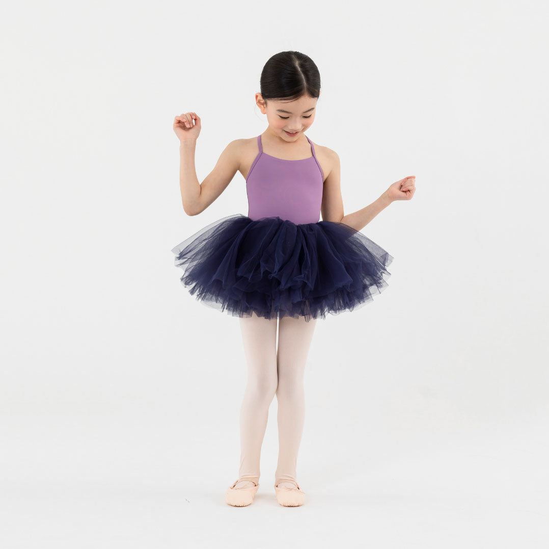 女童紫色芭蕾舞连体衣
