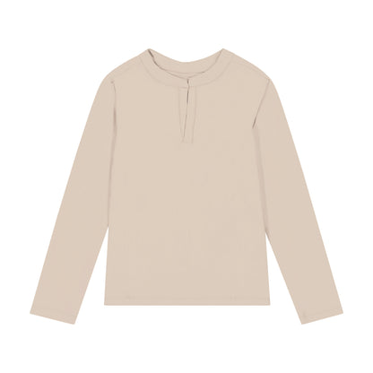 男童米色防晒游泳T恤(UPF50+)