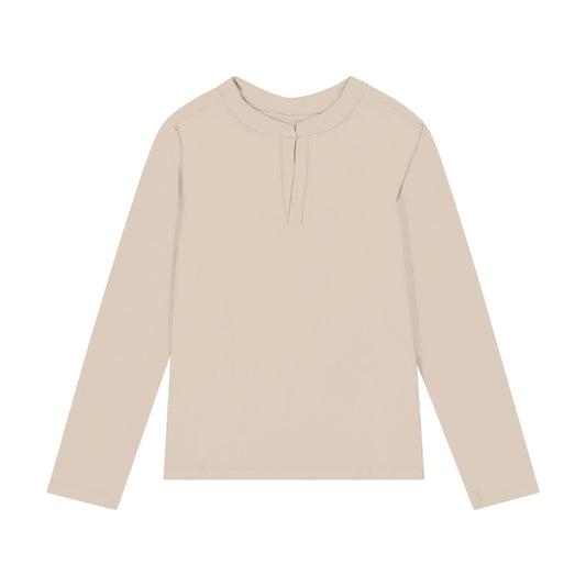 男童米色防晒游泳T恤(UPF50+)