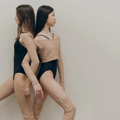 女童米色芭蕾舞上衣Chai - Kids Vika Top)