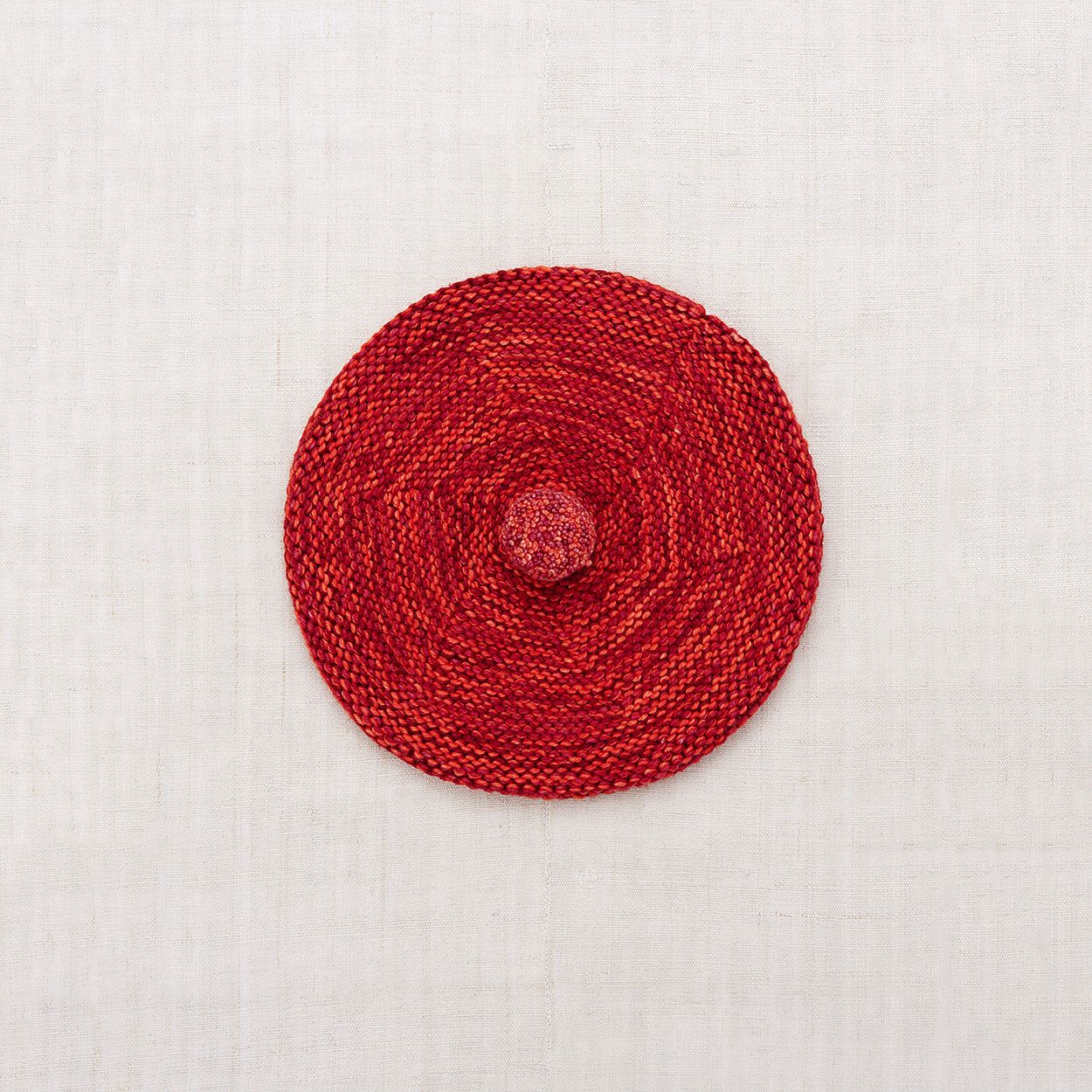 儿童红色羊毛帽子