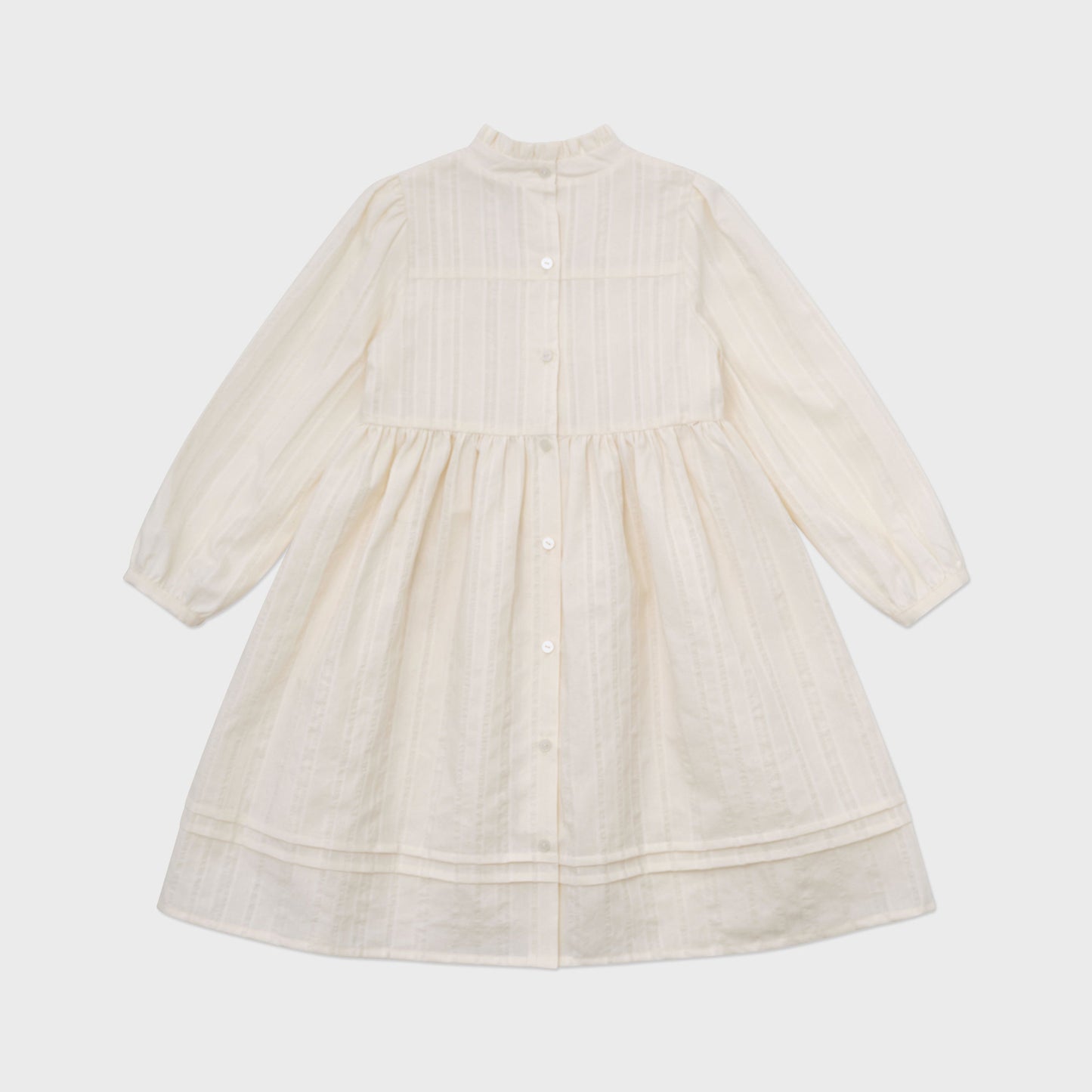 女童白色棉连衣裙