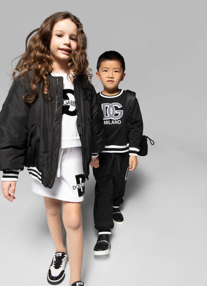 Dolce & Gabbana Boys Milano 黑色慢跑裤