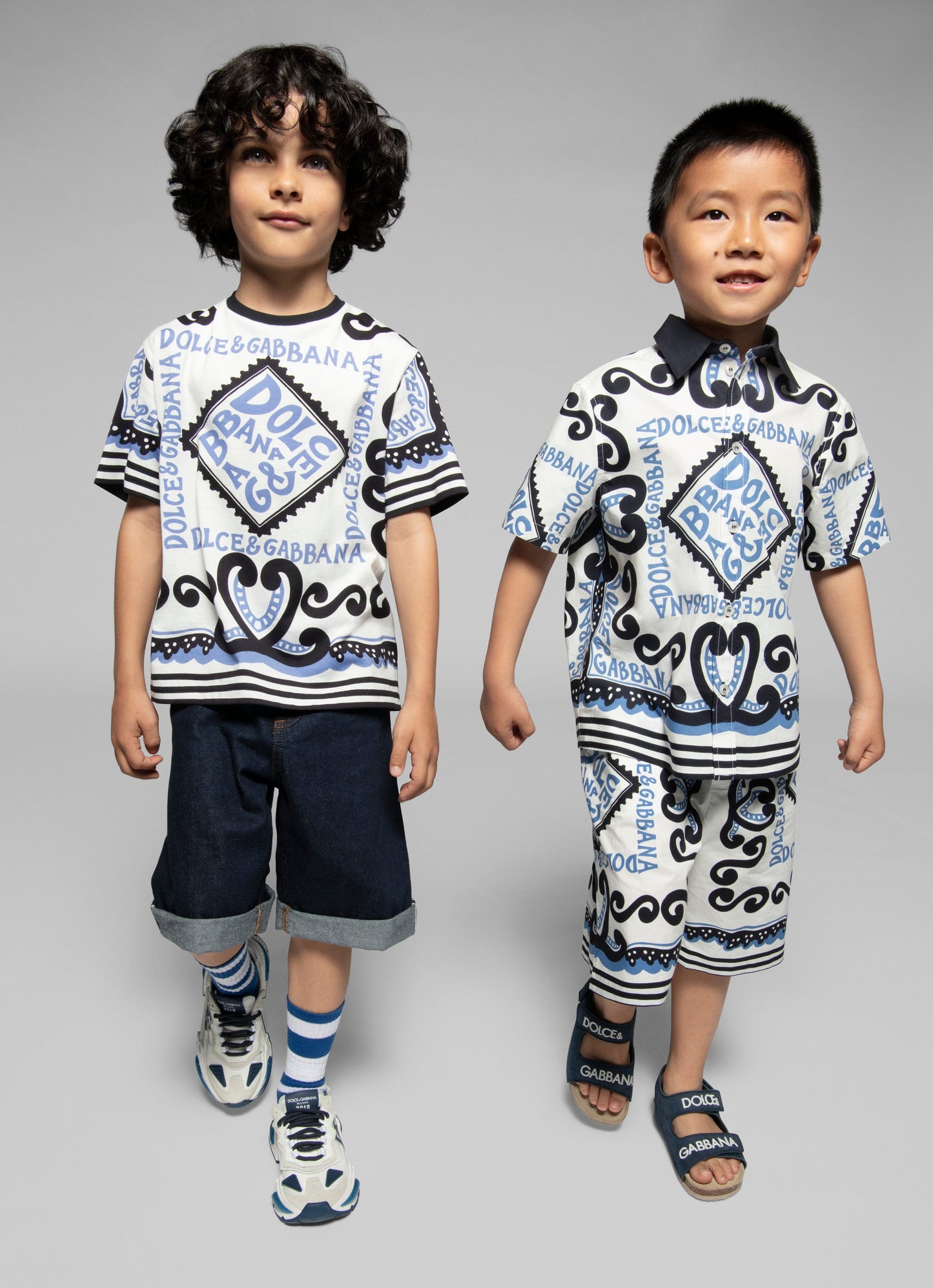 Dolce & Gabbana Boys DG Marina 多色百慕大短裤