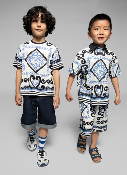 Dolce & Gabbana Boys DG Marina 多色百慕大短裤