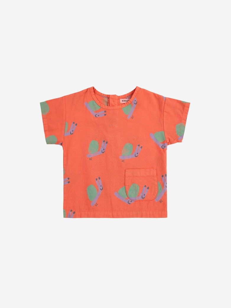Funny Snail all over woven blouse