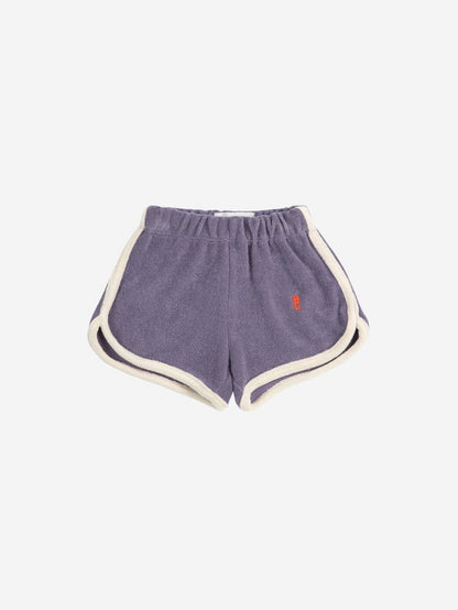 Blue terry cloth shorts