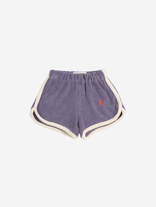 Blue terry cloth shorts