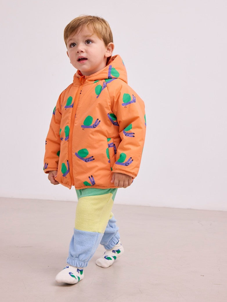 Green color block jogging pants