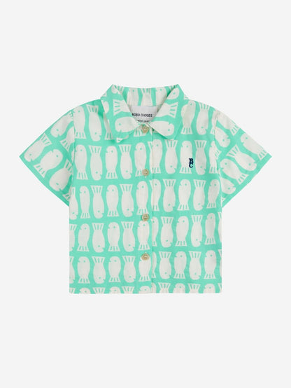 Lucky Fish all over woven shirt