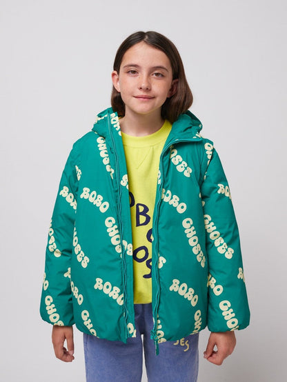 Wavy Bobo Choses all over light padded anorak