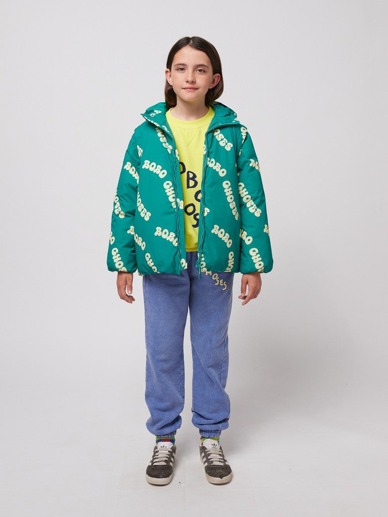 Wavy Bobo Choses all over light padded anorak