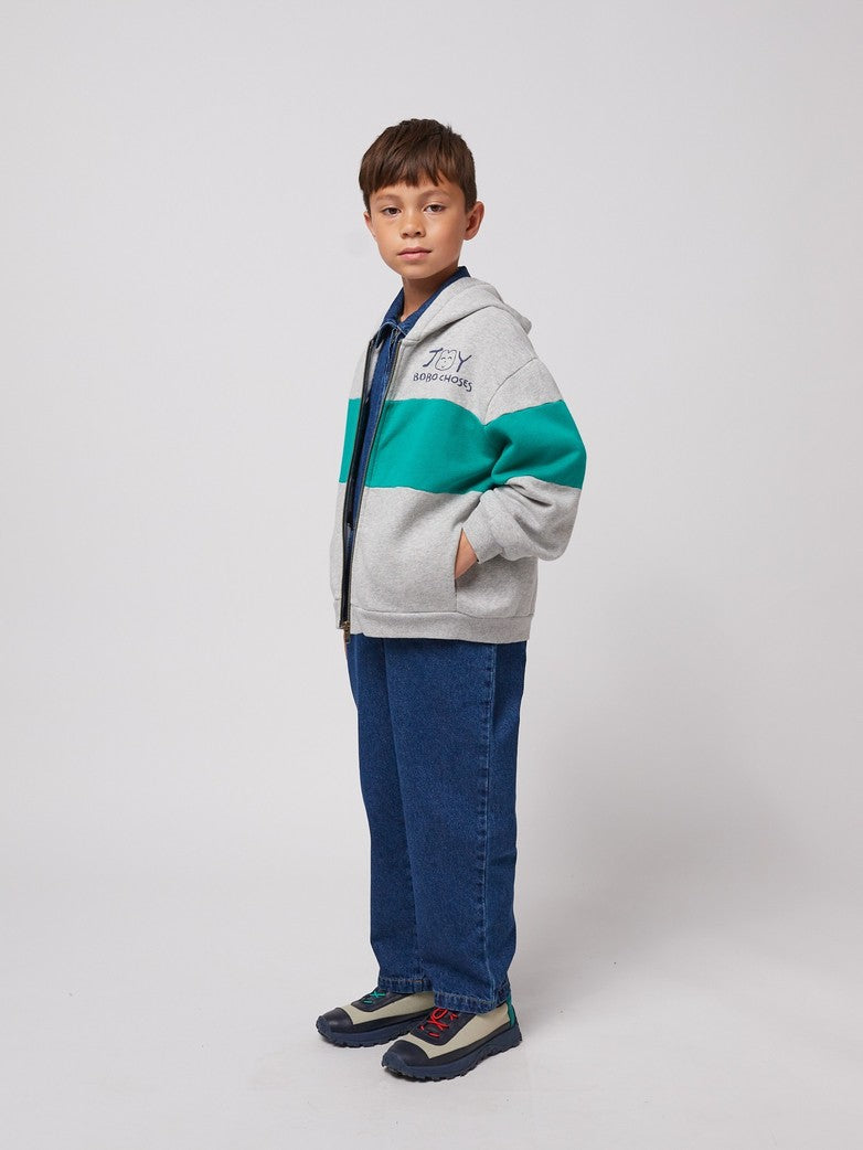 Smiling zipped hoodie