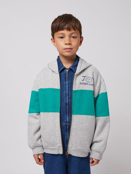 Smiling zipped hoodie