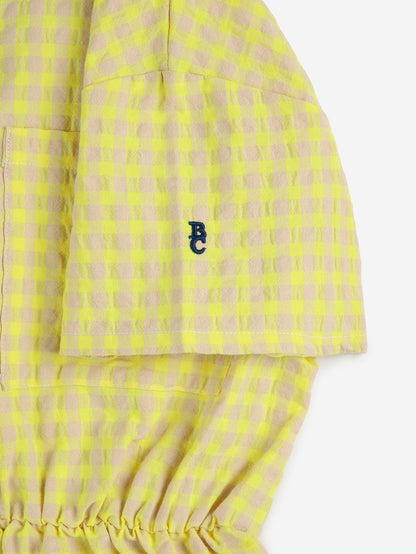 Vichy woven playsuit