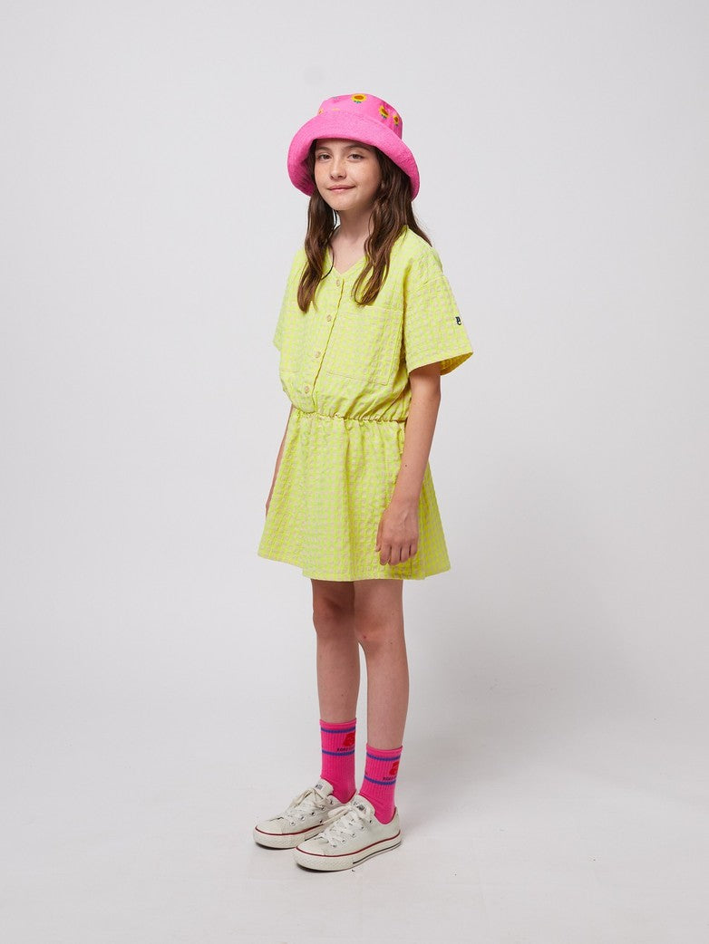 Vichy woven playsuit