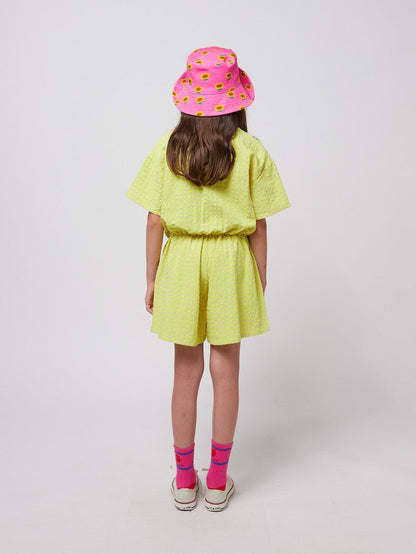 Vichy woven playsuit