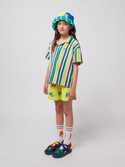 Multicolor Stripes terry cloth shirt