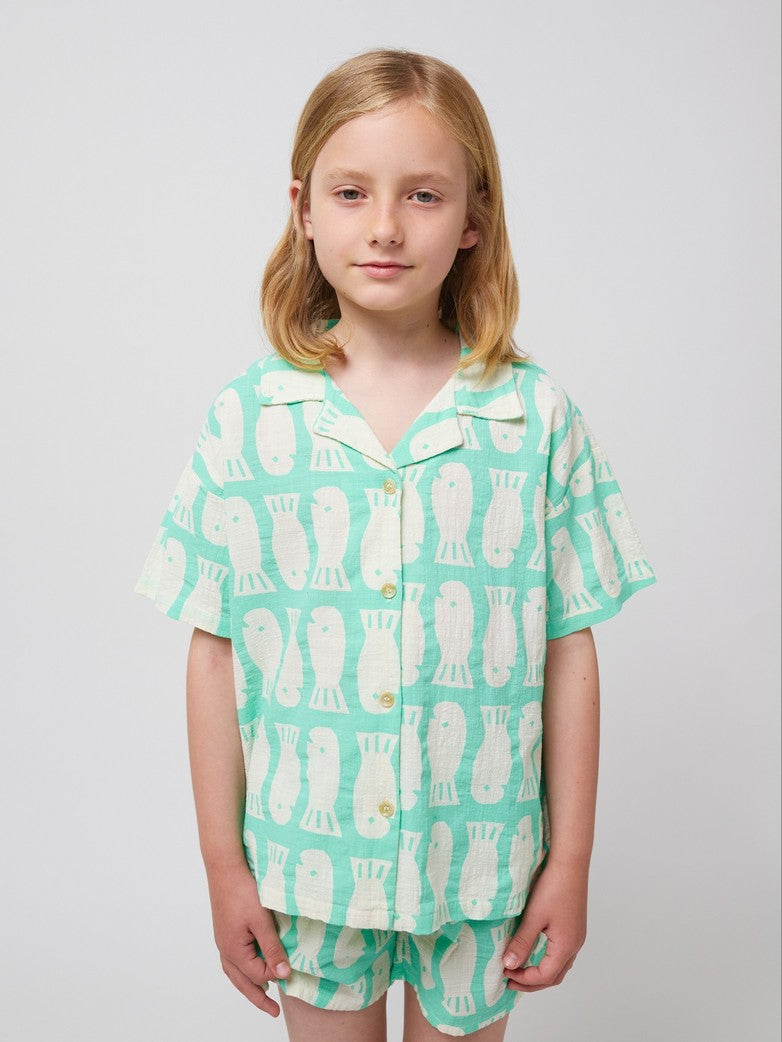 Lucky Fish all over woven shirt