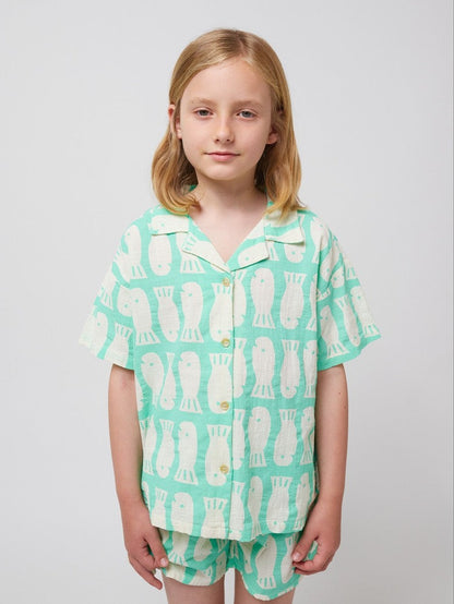 Lucky Fish all over woven shirt