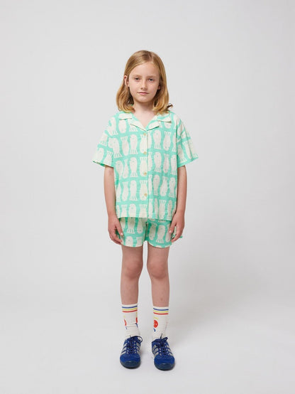 Lucky Fish all over woven shirt