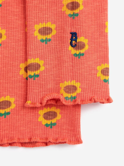 Sunflower all over turtleneck T-shirt