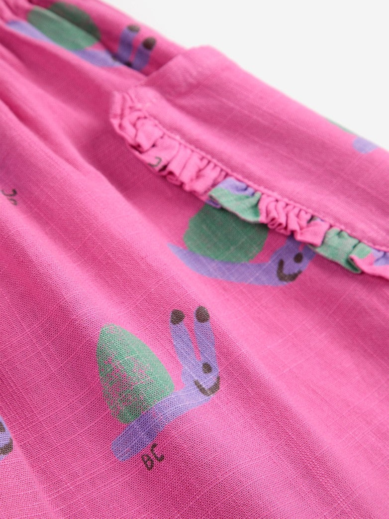 Funny Snail all over woven skirt