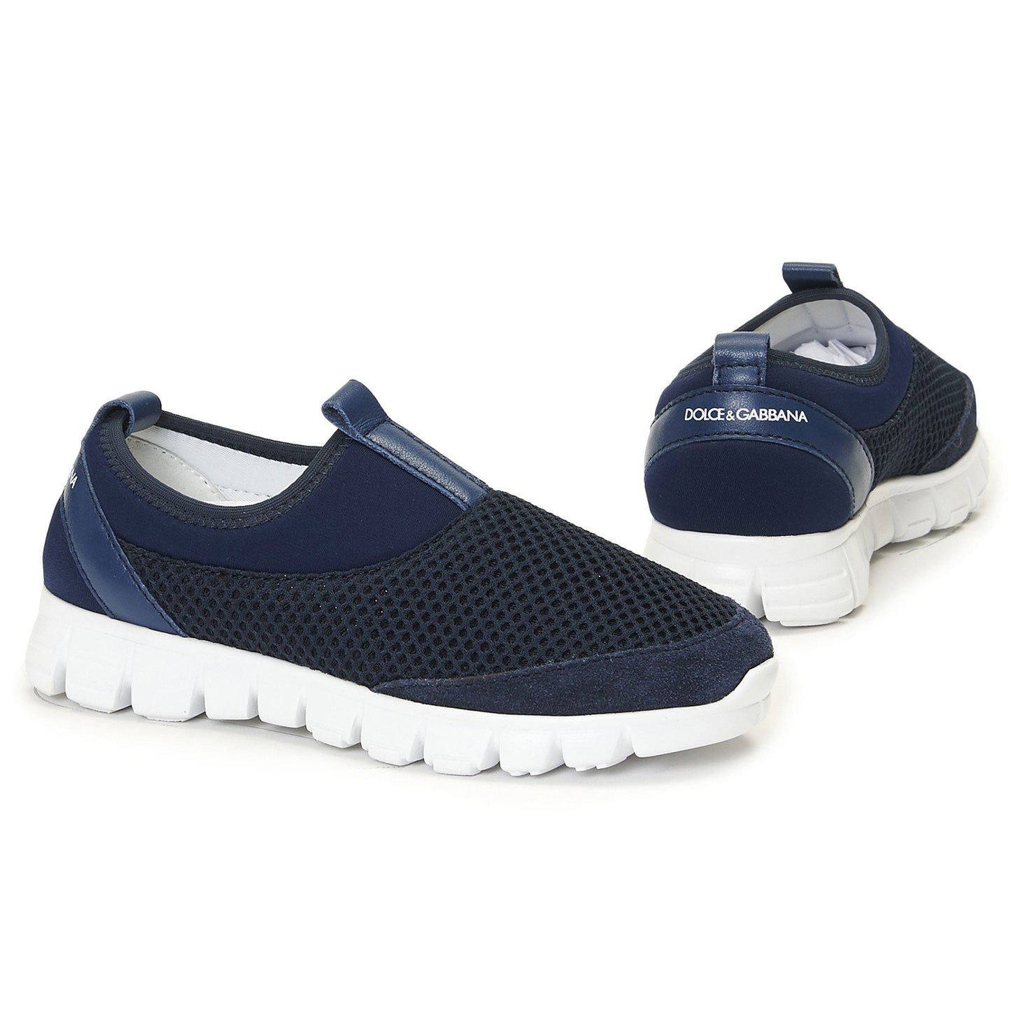 Boys Navy Blue Beachwear Mesh Shoes