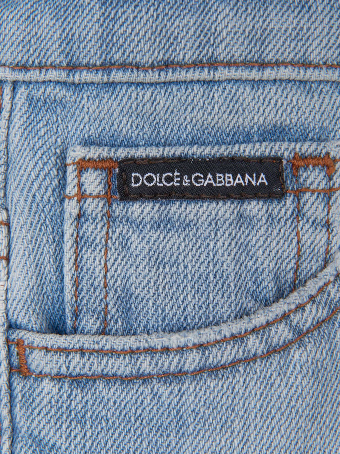 Dolce & Gabbana 女童轻质破洞牛仔裤