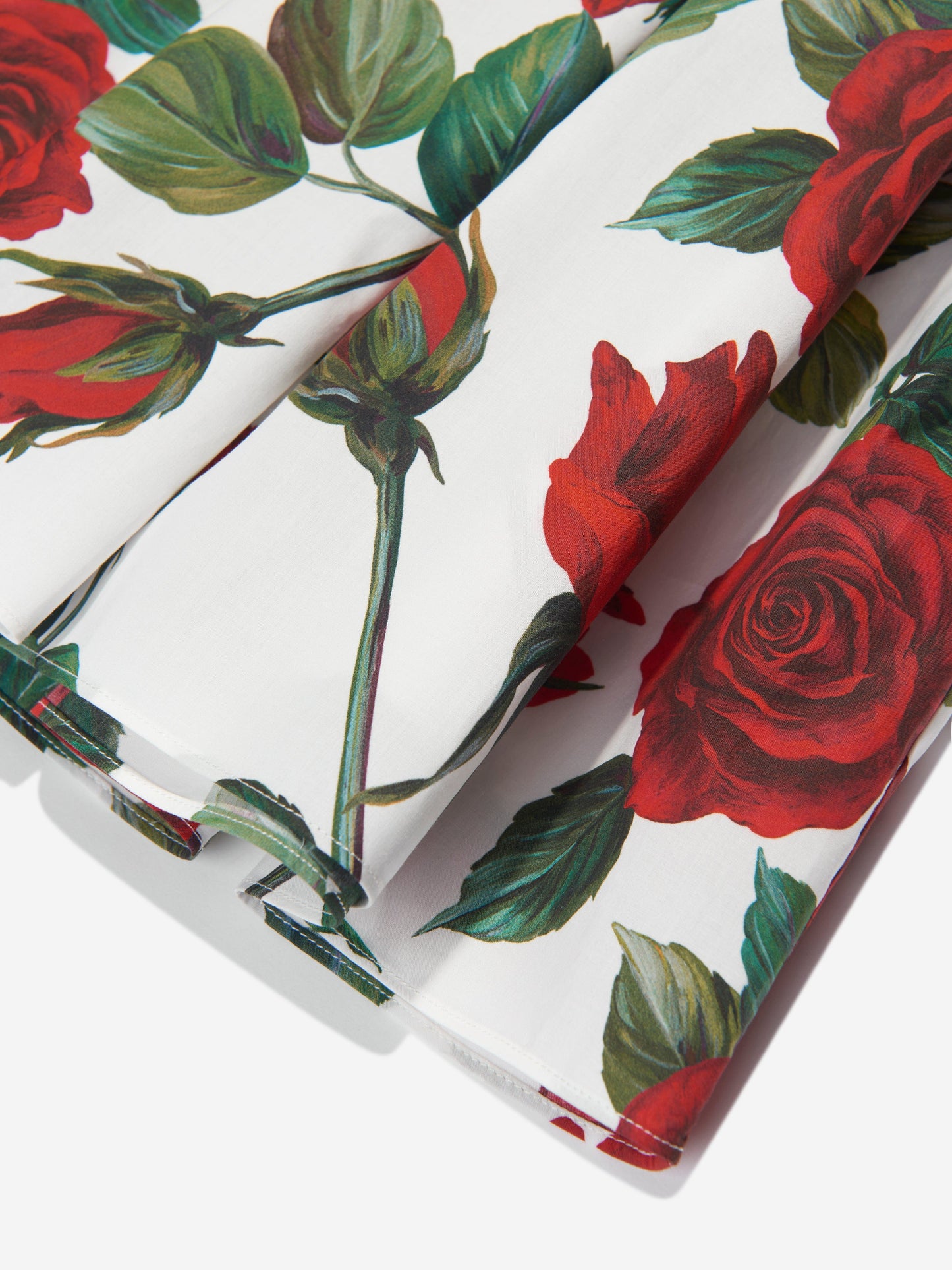 Dolce & Gabbana 女童白色玫瑰印花半身裙