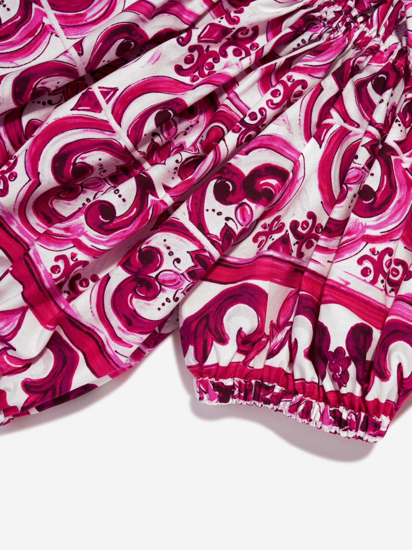 Dolce & Gabbana 女童 Majolica 短款衬衫（粉色）