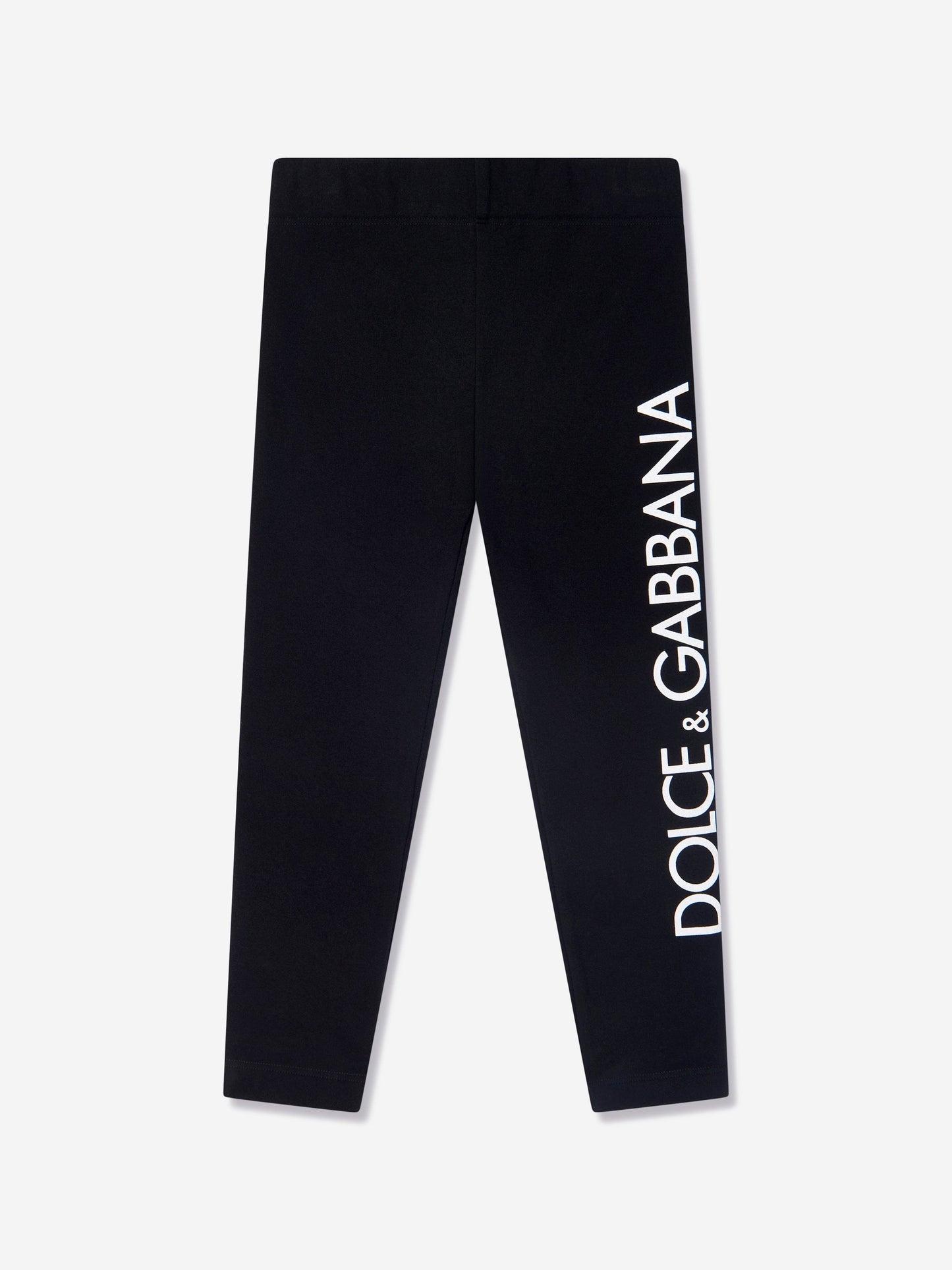 Dolce & Gabbana 女童黑色徽标紧身裤