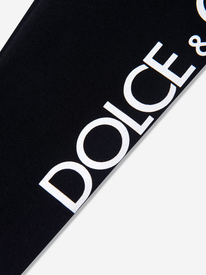 Dolce & Gabbana 女童黑色徽标紧身裤