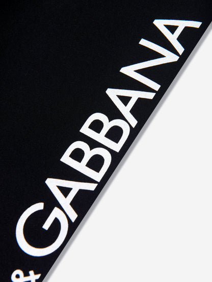 Dolce & Gabbana 女童黑色徽标紧身裤