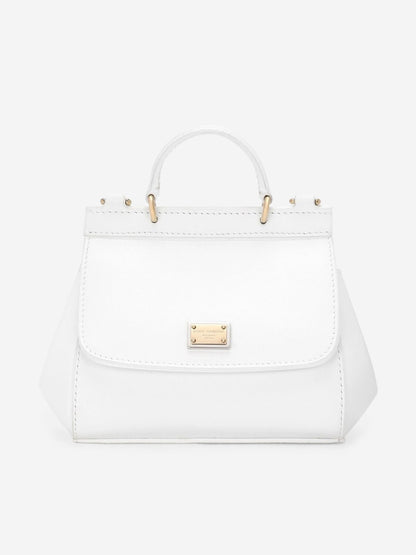 Dolce & Gabbana 女童漆皮单肩包 白色（14 厘米）