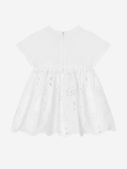 Dolce & Gabbana 女婴白色刺绣连衣裙（配短裤）