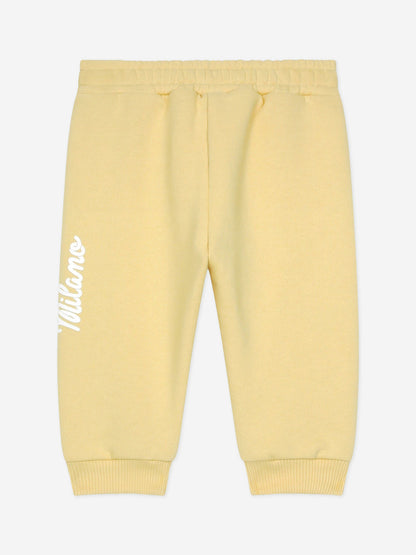 Dolce & Gabbana 黄色 Baby Logo 慢跑裤