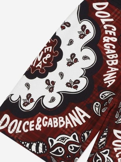 Dolce & Gabbana Boys 多色 Bandana 百慕大短裤