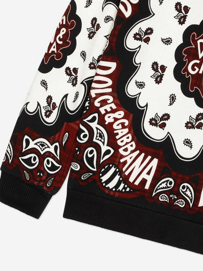 Dolce & Gabbana 男童多色印花连帽衫