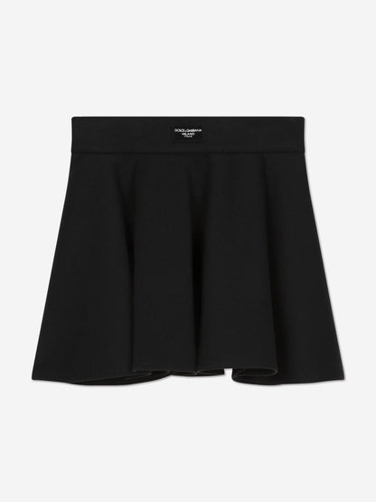 Dolce & Gabbana 女童海军蓝棉质半身裙