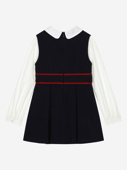 Dolce & Gabbana 女童学院风连衣裙（海军蓝）