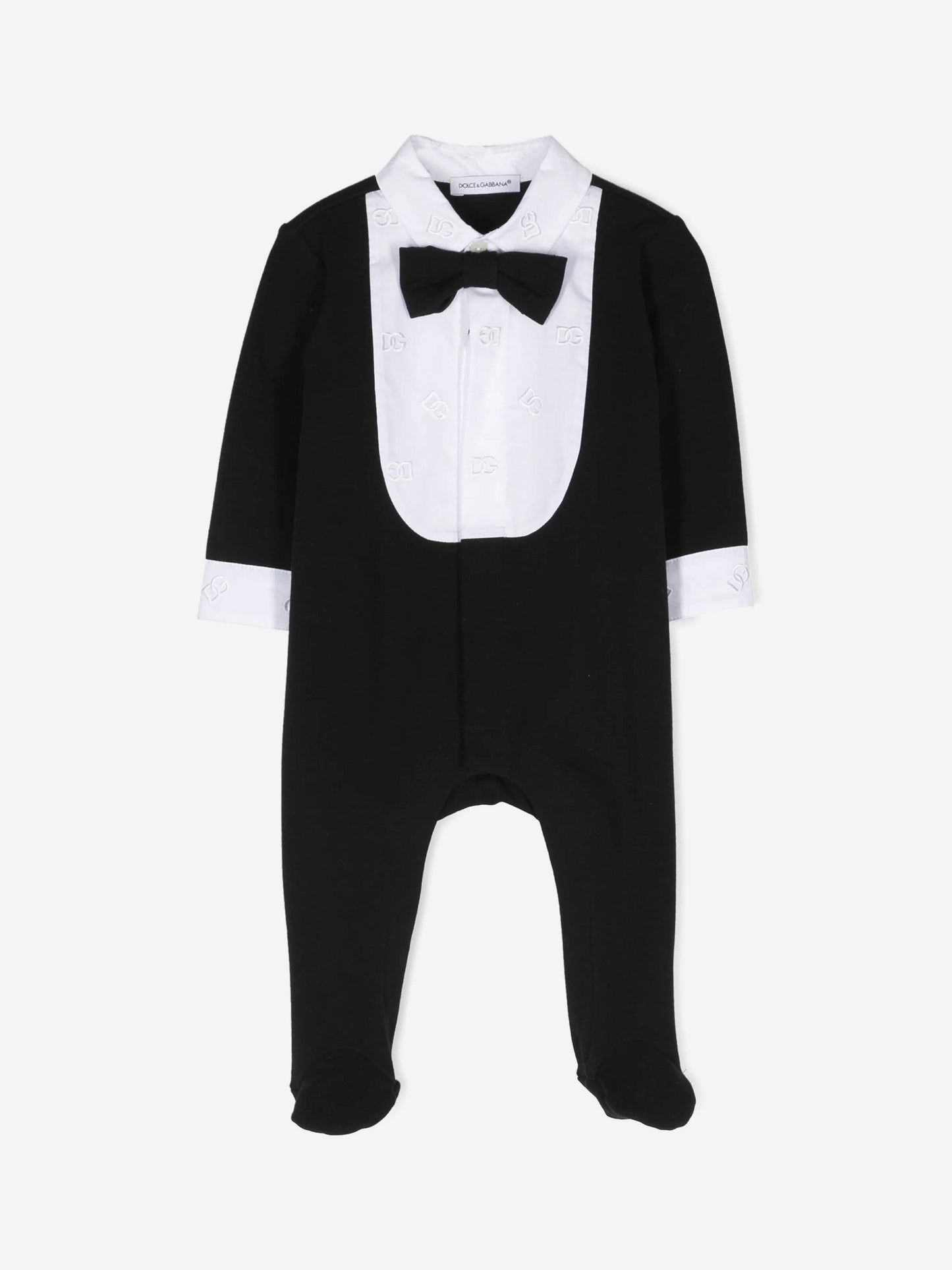 Dolce & Gabbana 男婴黑色燕尾服婴儿连体衣