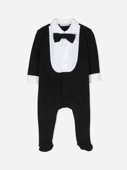 Dolce & Gabbana 男婴黑色燕尾服婴儿连体衣