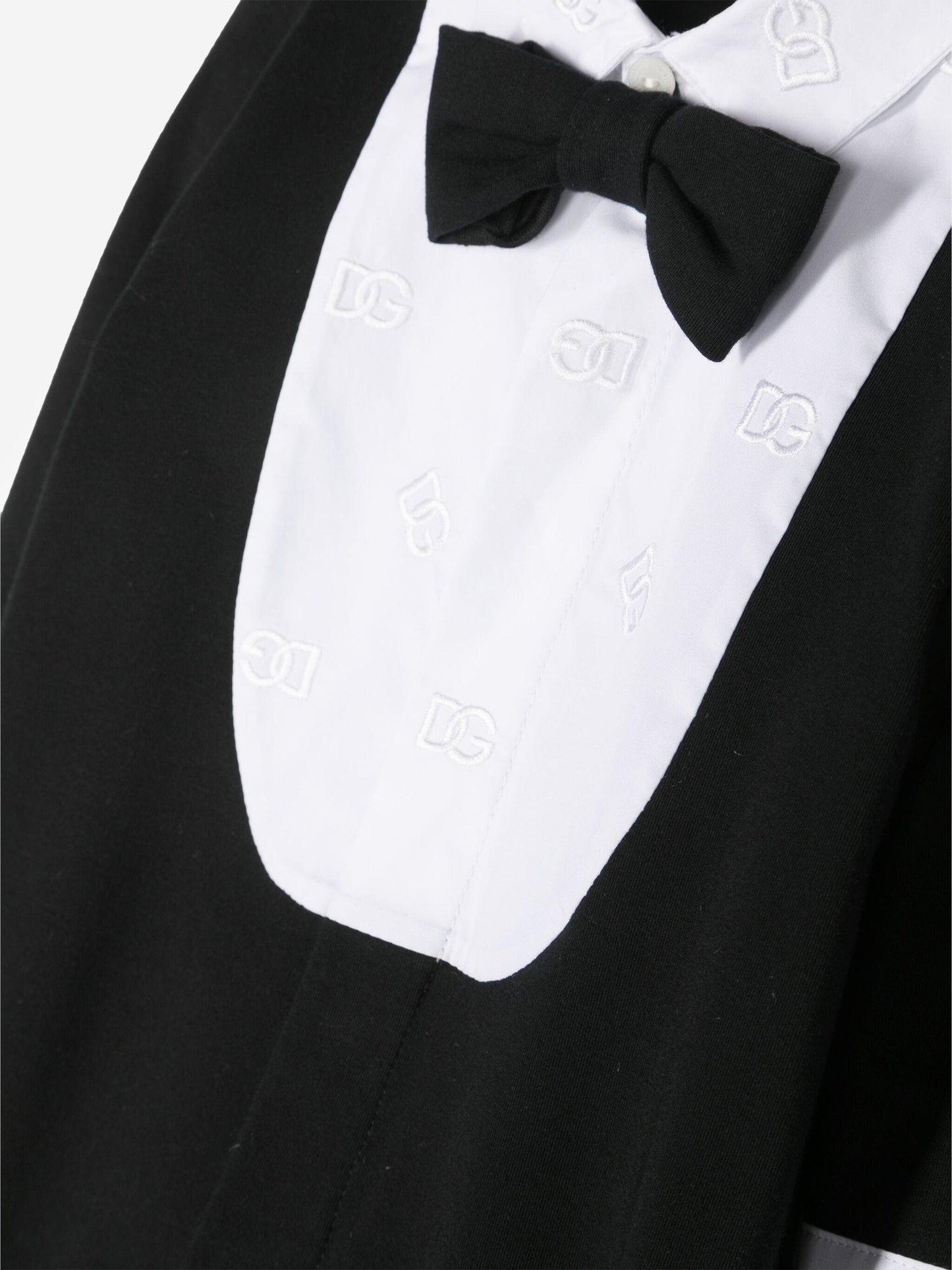 Dolce & Gabbana 男婴黑色燕尾服婴儿连体衣