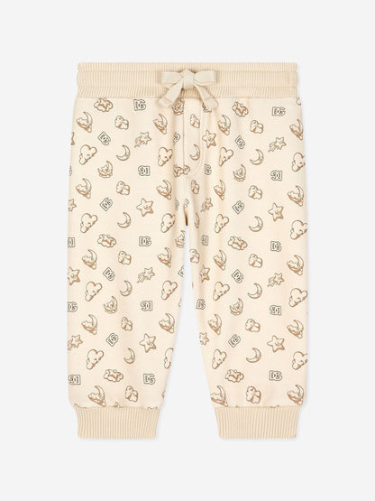 Dolce & Gabbana Baby Moon and Star 慢跑裤（米色）