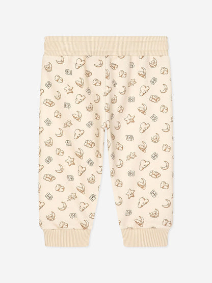 Dolce & Gabbana Baby Moon and Star 慢跑裤（米色）